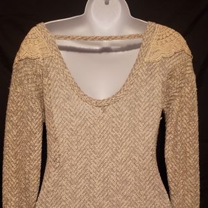 Charlotte Russe blue long sleeve women's sweater, size S